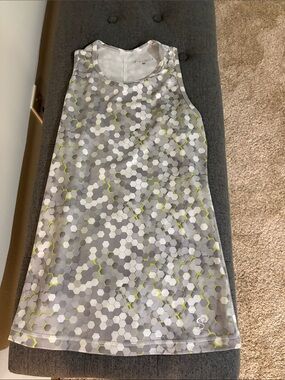Sofibella Athletic Hex Print Tank Top in Gray, White & Lime
